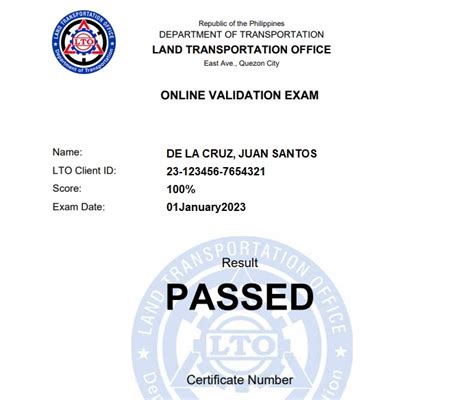 LTO CDE Validation Exam Tagalog Reviewer .